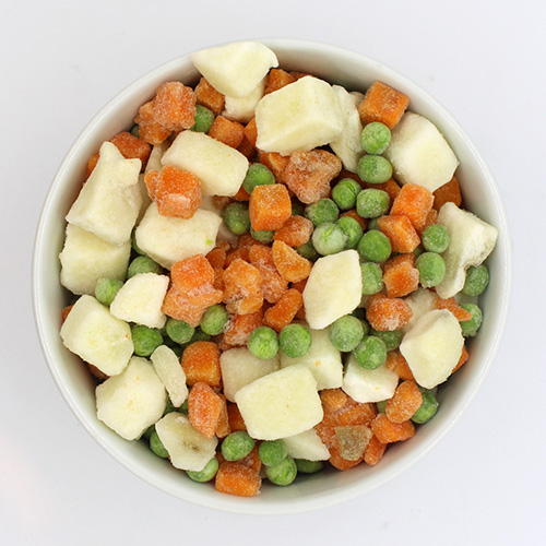 Jardinera: papa, arvejas y zanahorias congeladas x 1kg